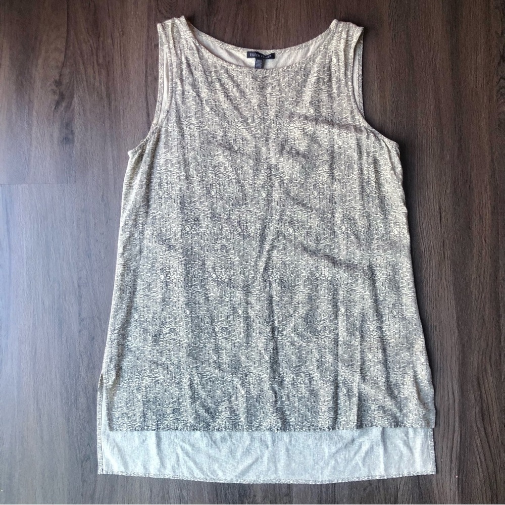 Eileen Fisher Tank‎ Top Size S Beige Lightweight Soft Career Work Corporate